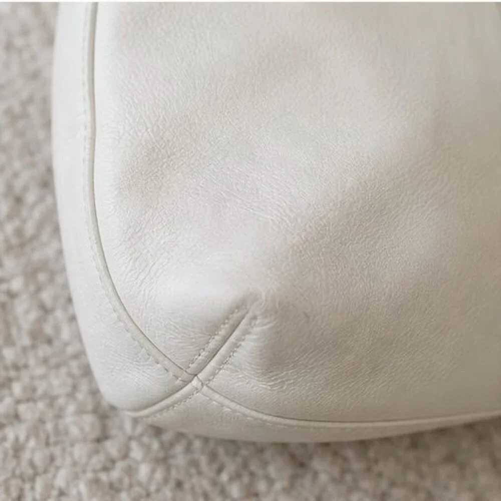 Cream Nylon Crossbody Bag